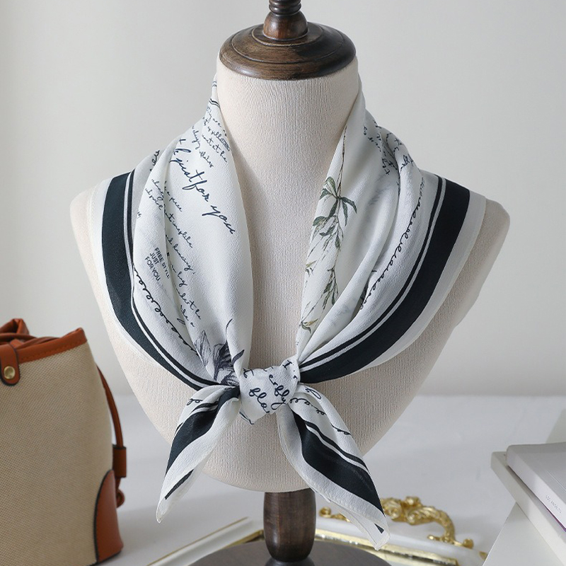Vintage Fashion Journal - 100% Mulberry Silk Scarf 65x65cm Butterfly