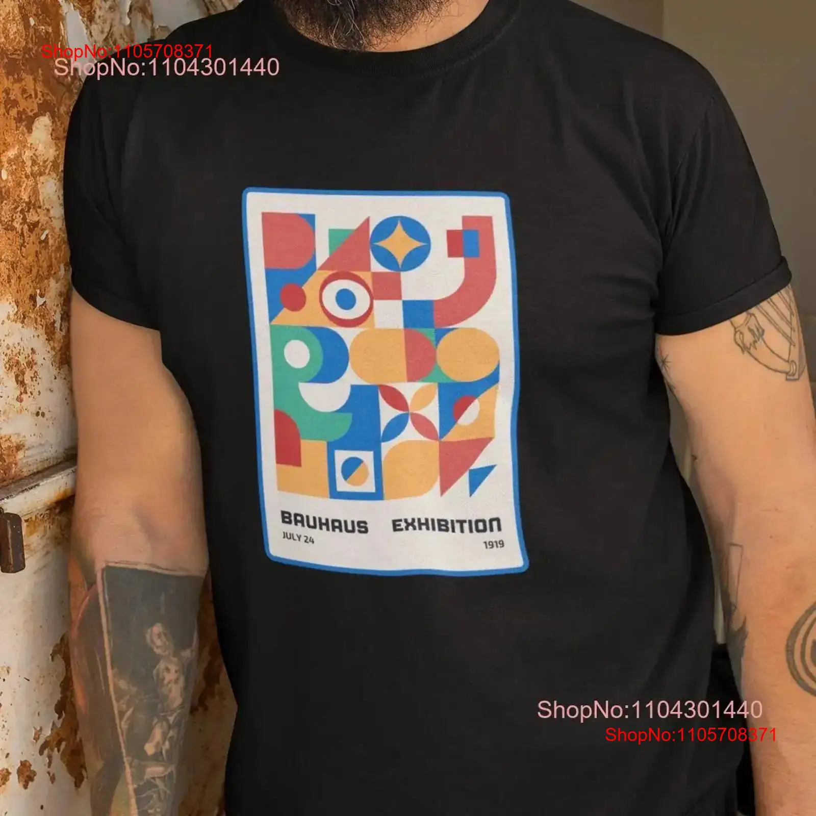 Vintage Fashion Exhibition - Bauhaus Geometric Abstract Art T Shirt