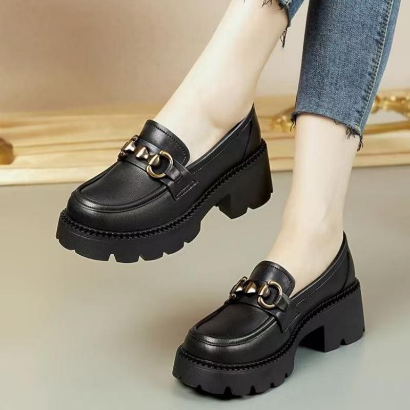 Vintage Old Fashion - New Thick Soled Loafers Women Vintage