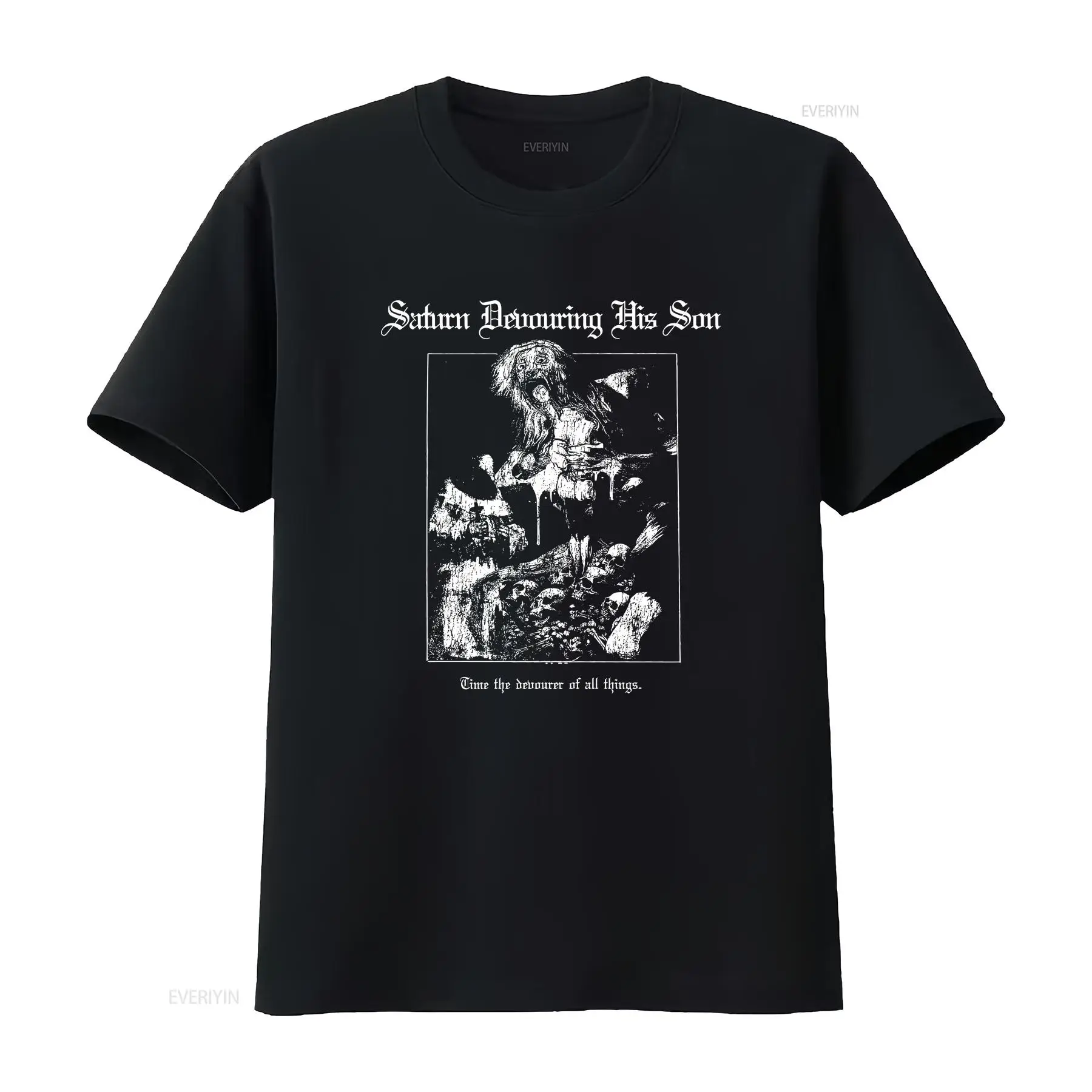 Gothic Horror T Shirt Saturn D - Vintage Fashion De recension och pris