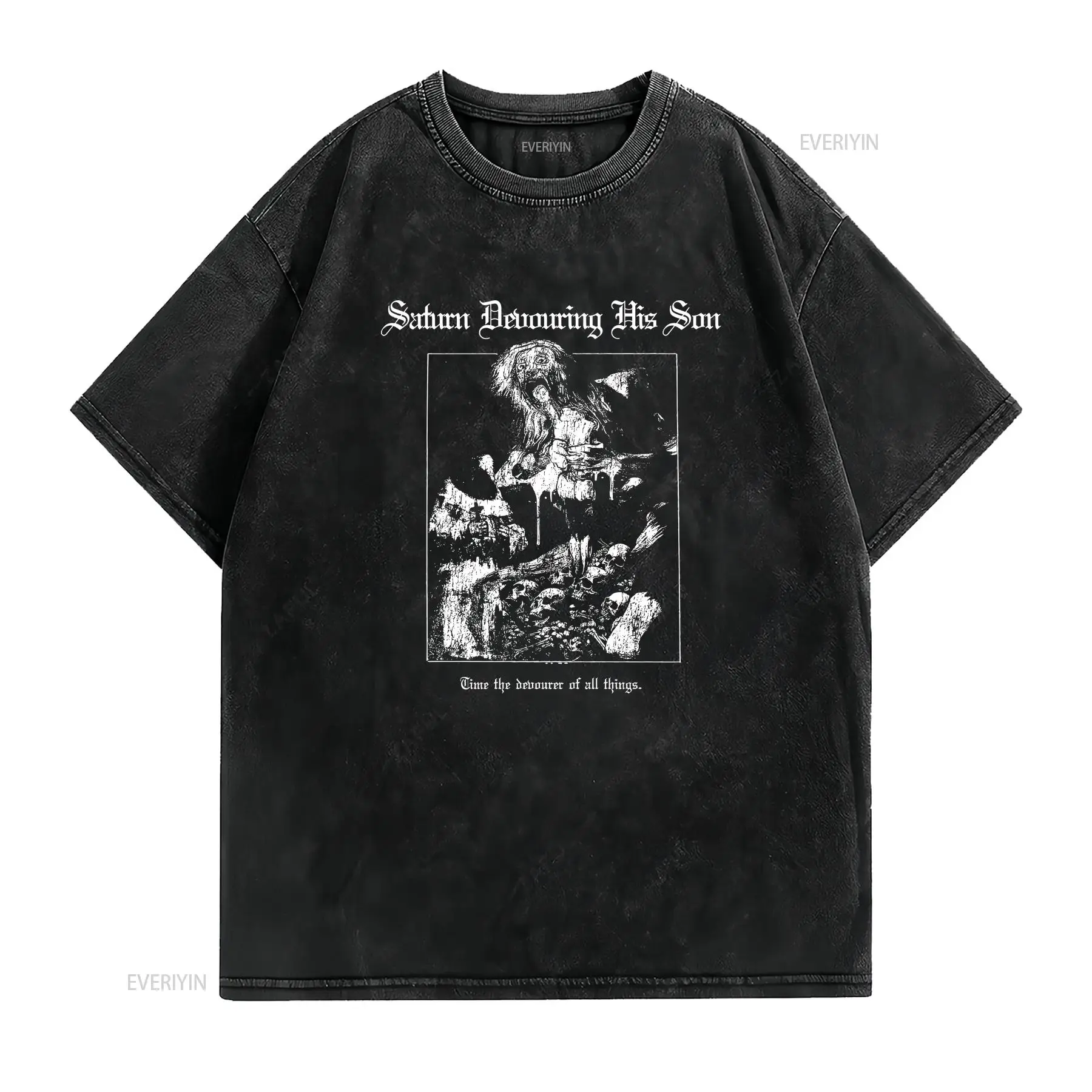 Gothic Horror T Shirt Saturn D - Vintage Fashion De recension och pris