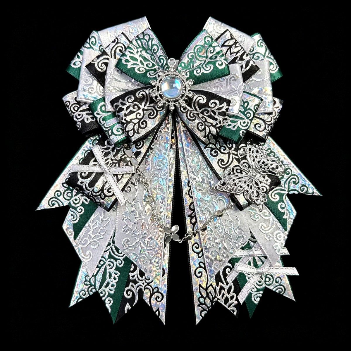 Vintage Laser Ribbon Bow Brooc - Vintage Fashion Exhibition recension och pris