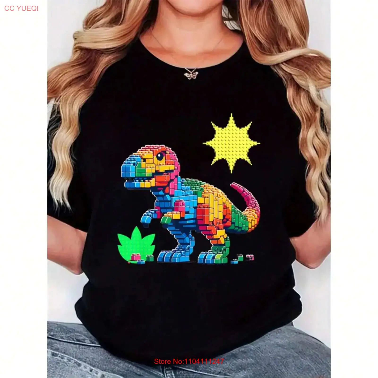 Women's T shirt colorful build - Vintage Fashion Build recension och pris