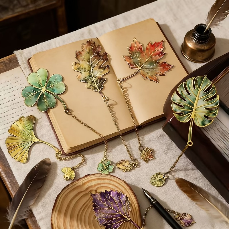 1 Pcs Vintage Leaf Bookmark Wi - Vintage Fashion Books recension och pris