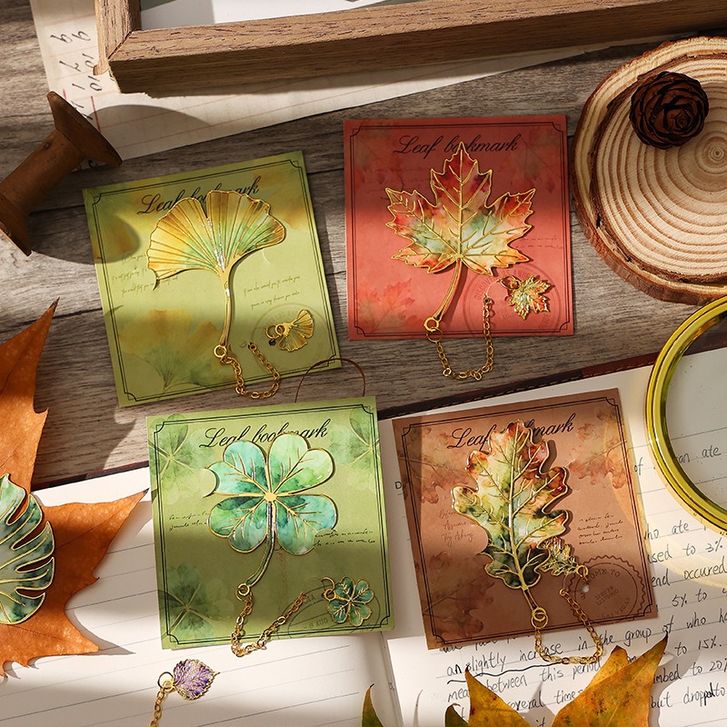 1 Pcs Vintage Leaf Bookmark Wi - Vintage Fashion Books recension och pris