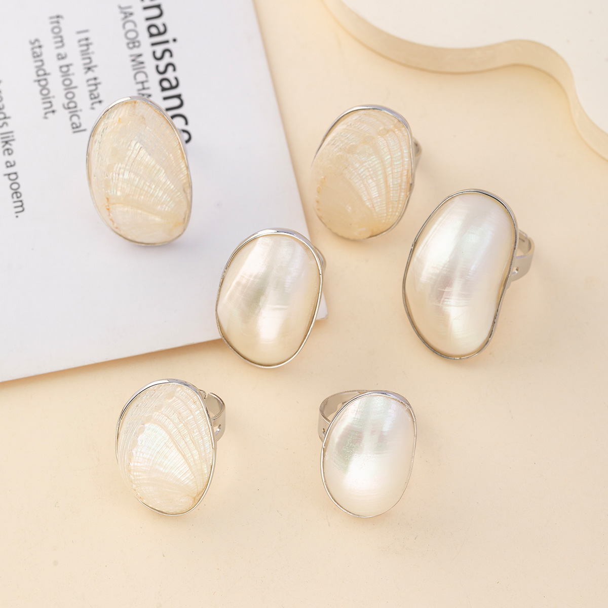 Vintage Chunky Shell Rings for - Vintage Fashion Outlet recension och pris