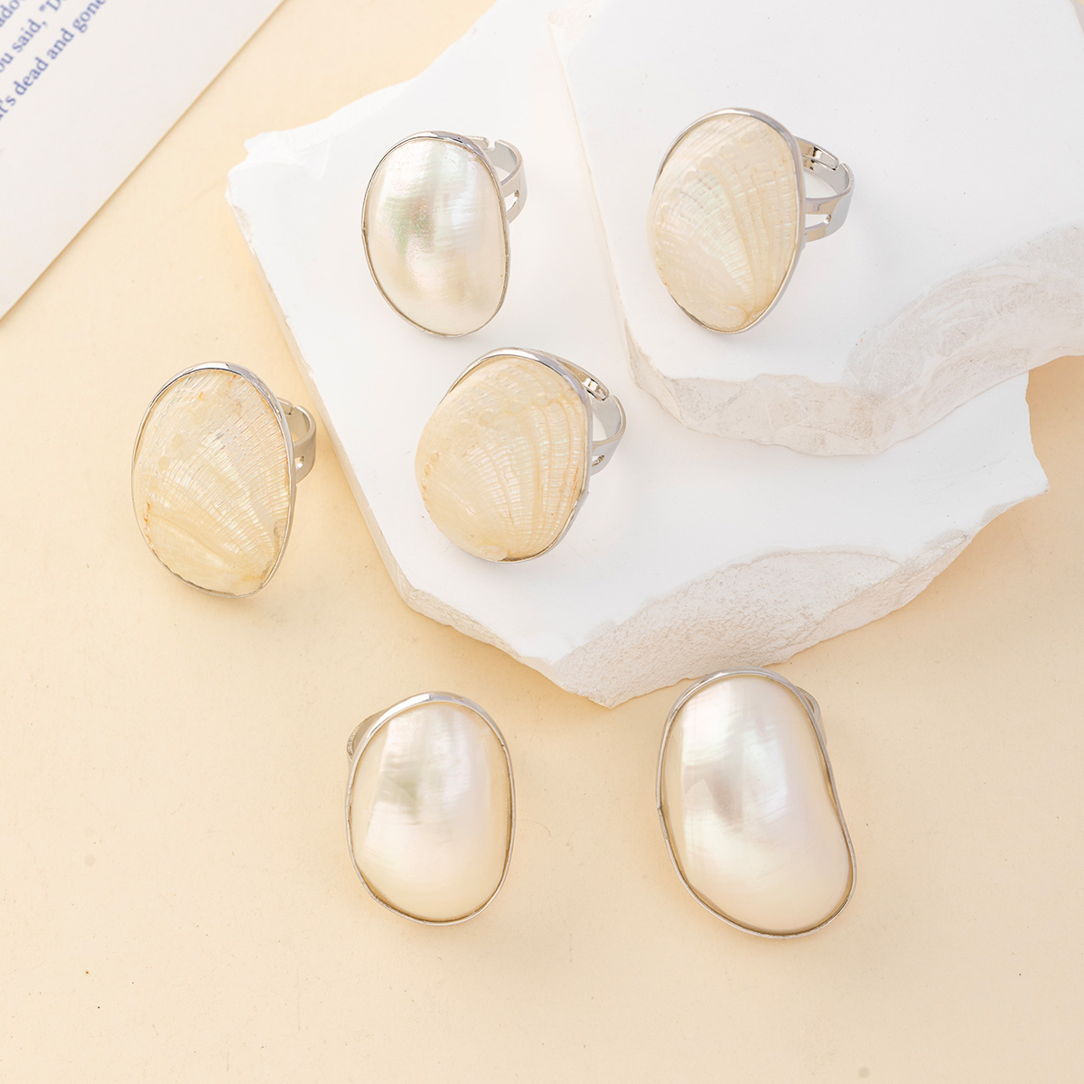 Vintage Chunky Shell Rings for - Vintage Fashion Outlet recension och pris