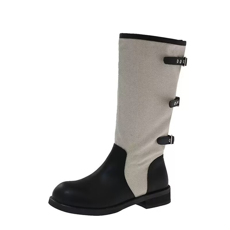 Vintage Spliced Block Heel Sho - Vintage Fashion Boots recension och pris