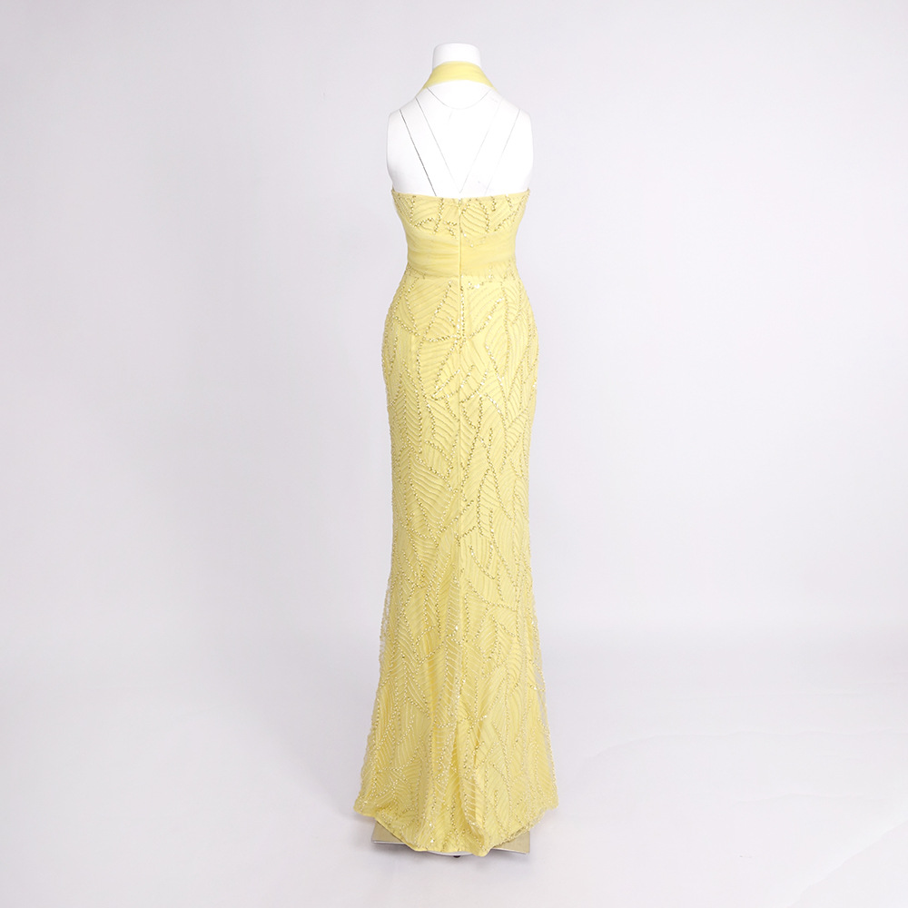 Vintage Yellow Mesh Sequin Pro - Vintage Fashion Exhibition recension och pris