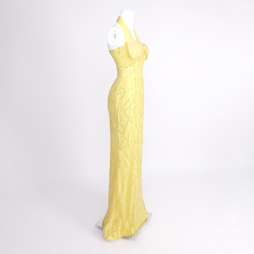 Vintage Yellow Mesh Sequin Pro - Vintage Fashion Exhibition recension och pris
