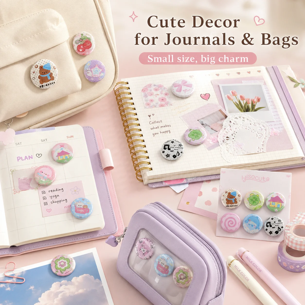 Student Clover 25mm Mini Pin B - Vintage Fashion Journal recension och pris