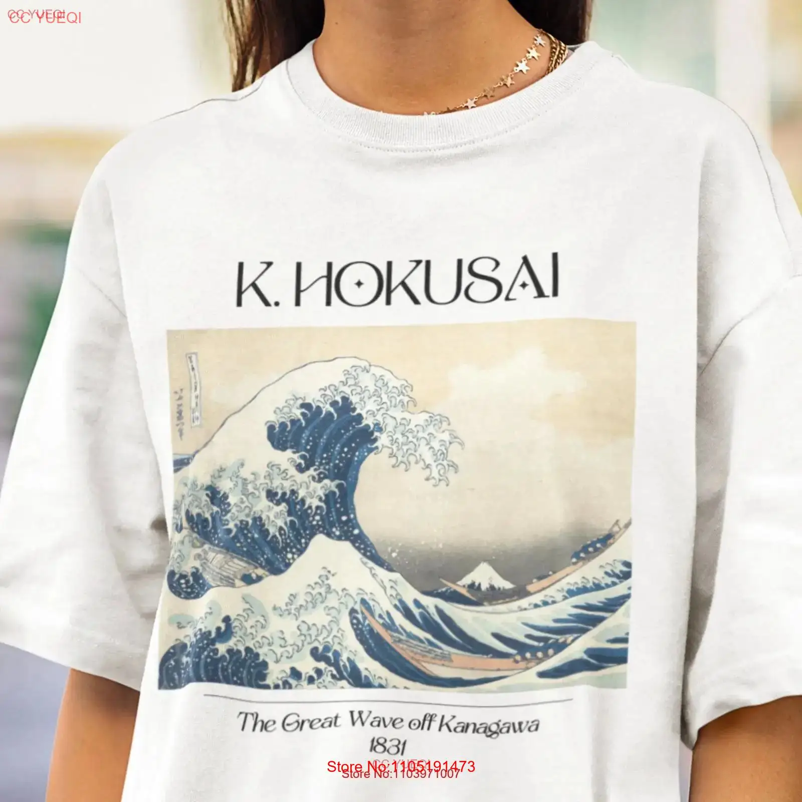 Katsushika Hokusai The Great W - Vintage Fashion Art recension och pris