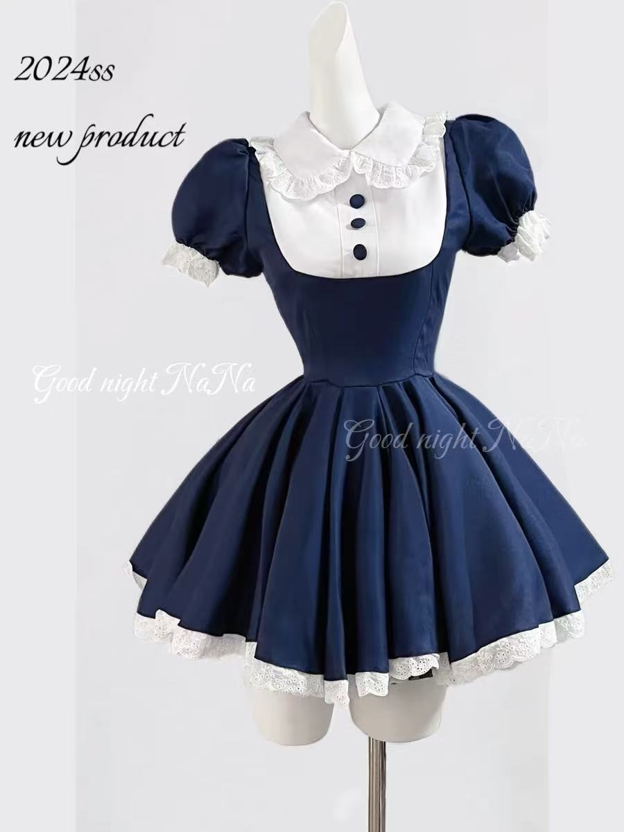 Gothic Black Lolita 3 Piece Dr - Vintage Fashion Pieces recension och pris