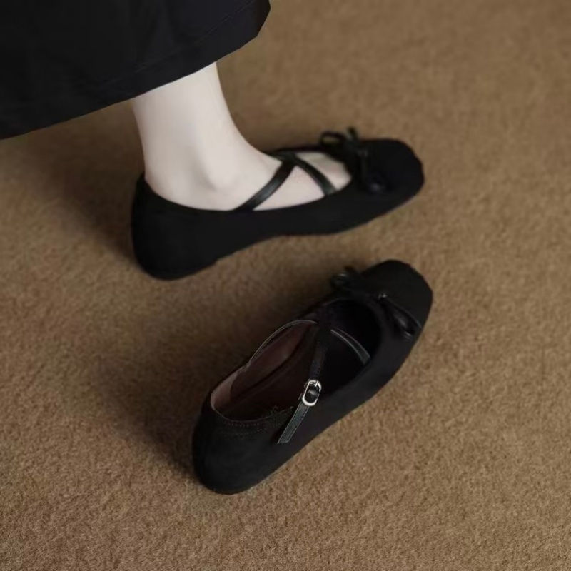 Women's Mary Jane Flats Criss- - Vintage Old Fashion recension och pris