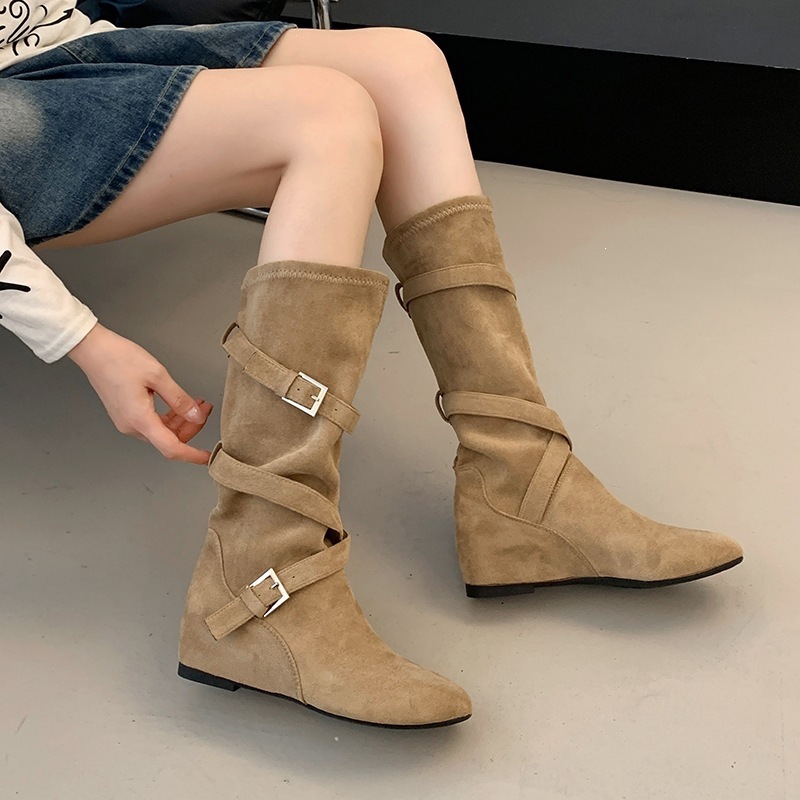 Women Vintage Suede Slouch Mid - Vintage Old Fashion recension och pris