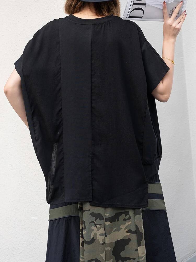 Irregular Women Black Hem Big  - Vintage Fashion Build recension och pris