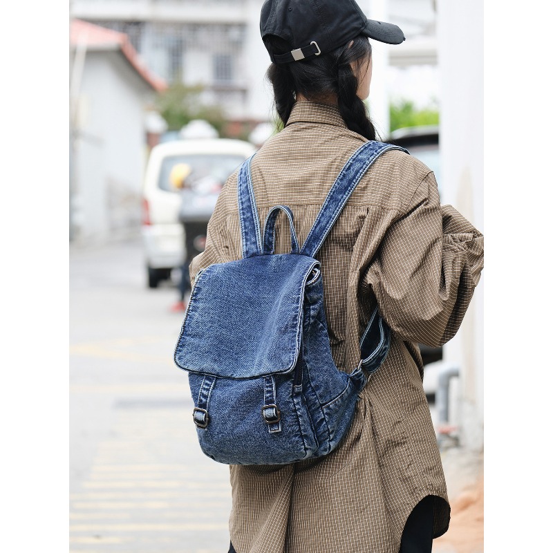 Vintage Denim Backpack For Wom - Vintage Fashion Books recension och pris