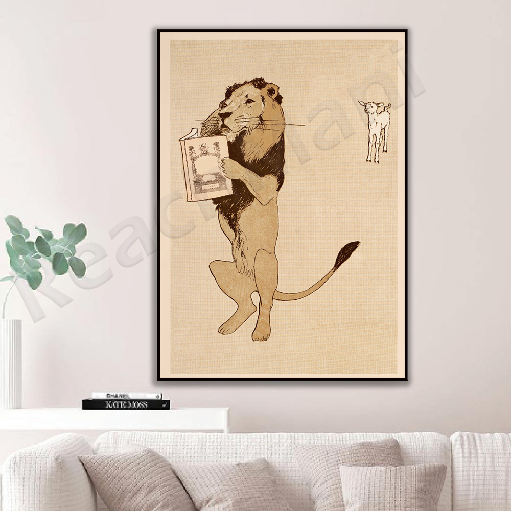 Edward Penfield, The Lion and  - Vintage Fashion Exhibition recension och pris