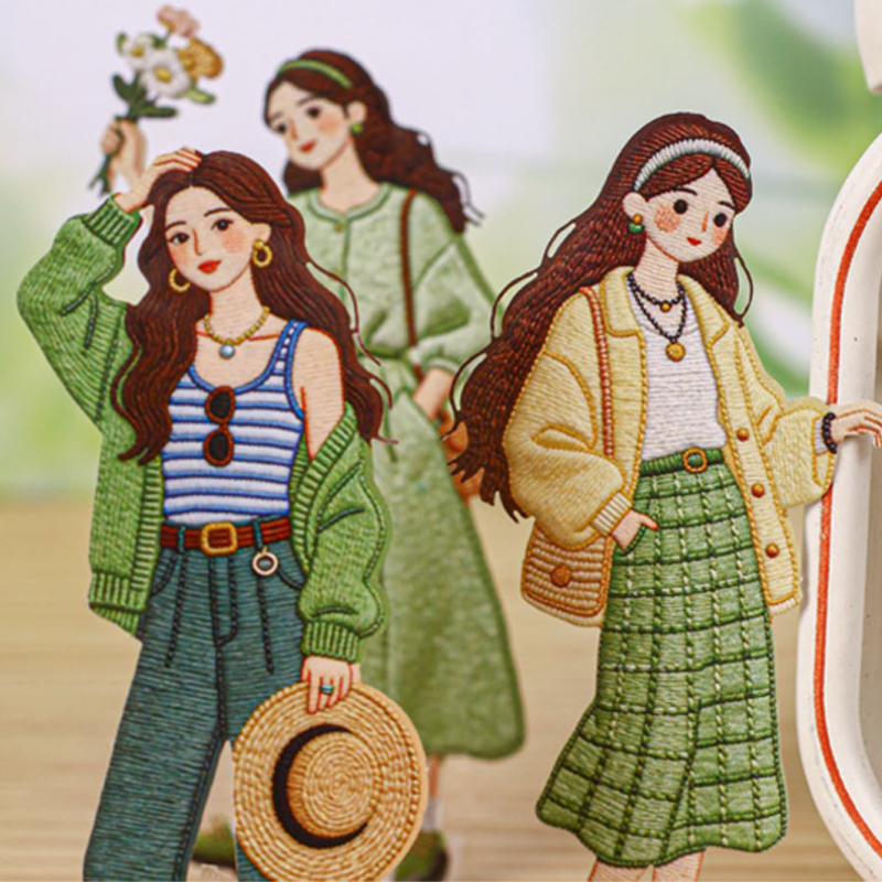 Vintage Fashion Girl Sticker P - Vintage Fashion Journal recension och pris