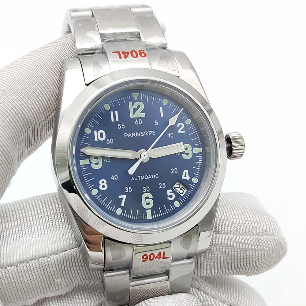 New 39mm Steel NH35 Automatic  - Vintage Fashion Complete recension och pris