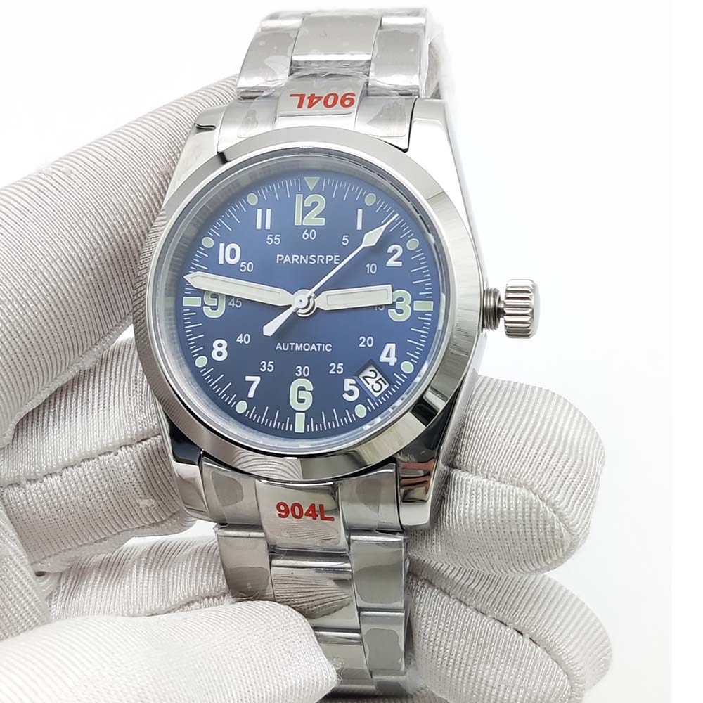 New 39mm Steel NH35 Automatic  - Vintage Fashion Complete recension och pris