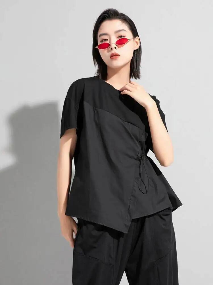 Waist Women Black Drawstring B - Vintage Fashion Build recension och pris