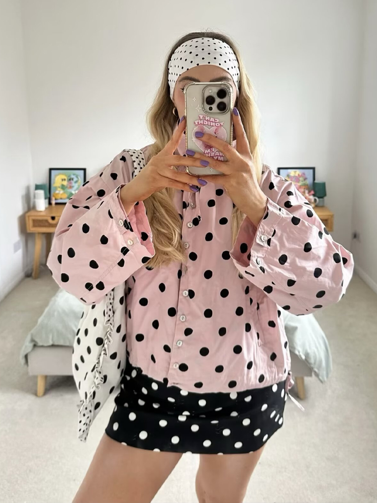 HH Women Fashion Polka Dot Dra - Vintage Fashion Looks recension och pris
