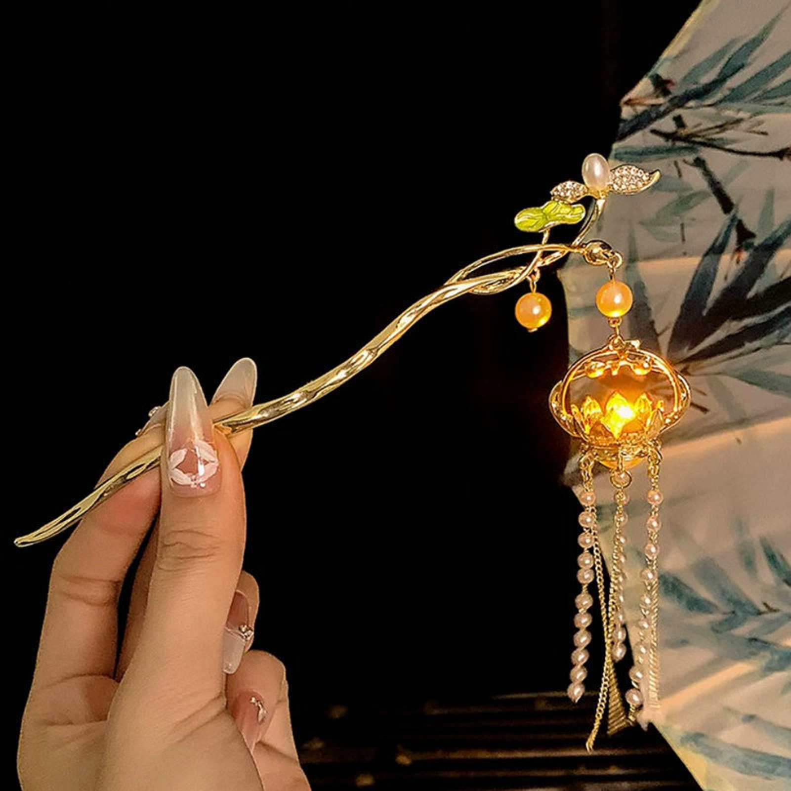 Luminous Flower Hairpin For Wo - Vintage Fashion In Chinese recension och pris