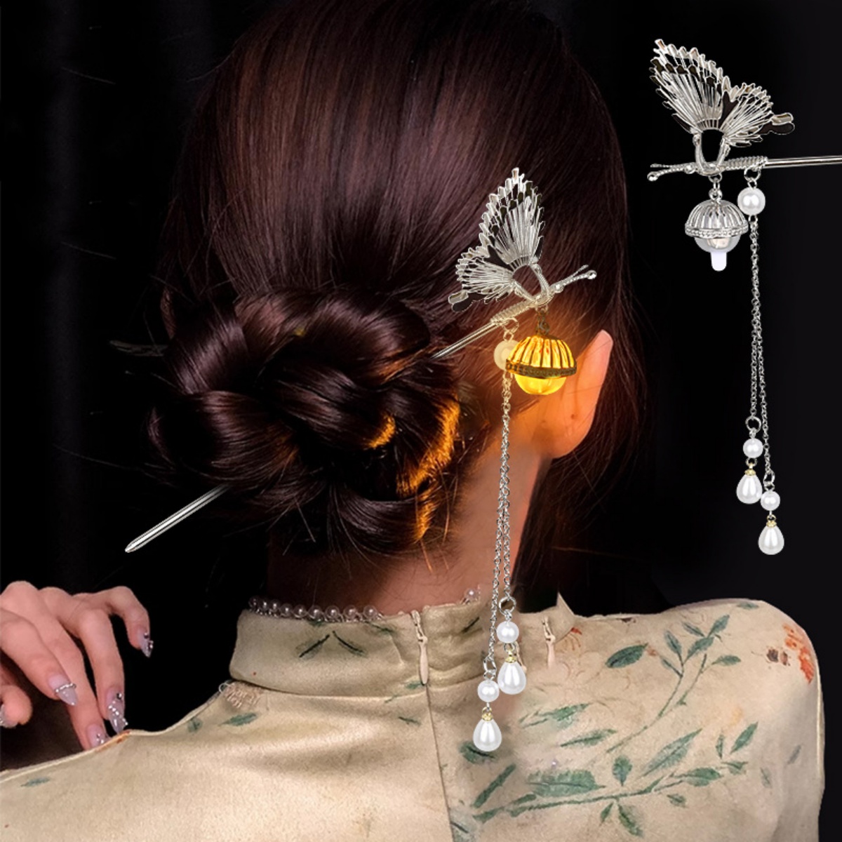 Luminous Flower Hairpin For Wo - Vintage Fashion In Chinese recension och pris