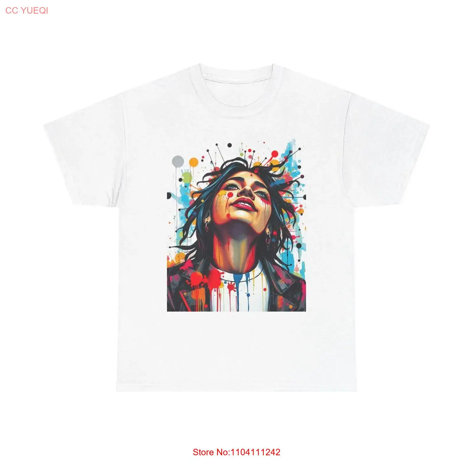 Colorful Art Heavy Cotton T Sh - Vintage Fashion Art recension och pris