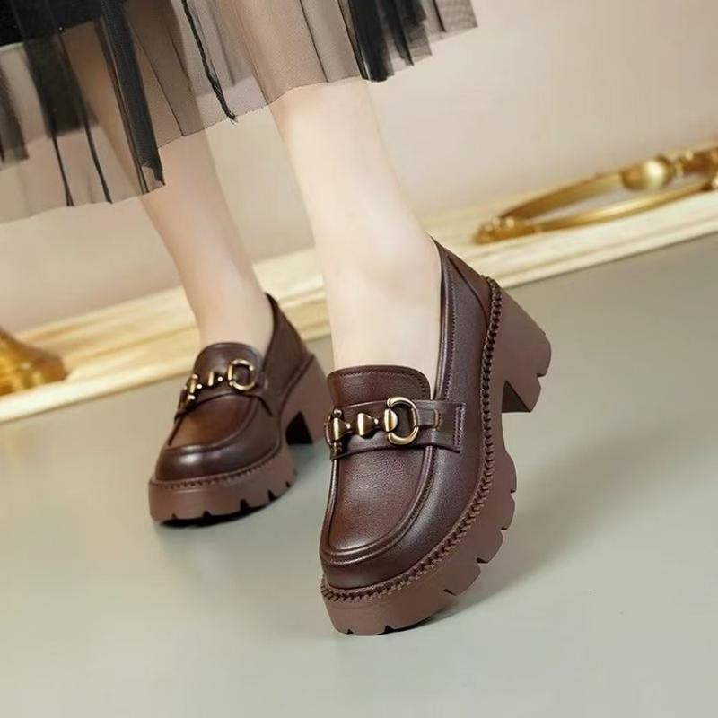 New Thick Soled Loafers Women  - Vintage Old Fashion recension och pris