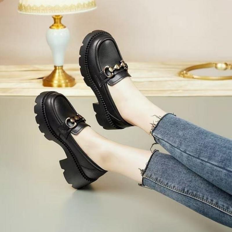 New Thick Soled Loafers Women  - Vintage Old Fashion recension och pris