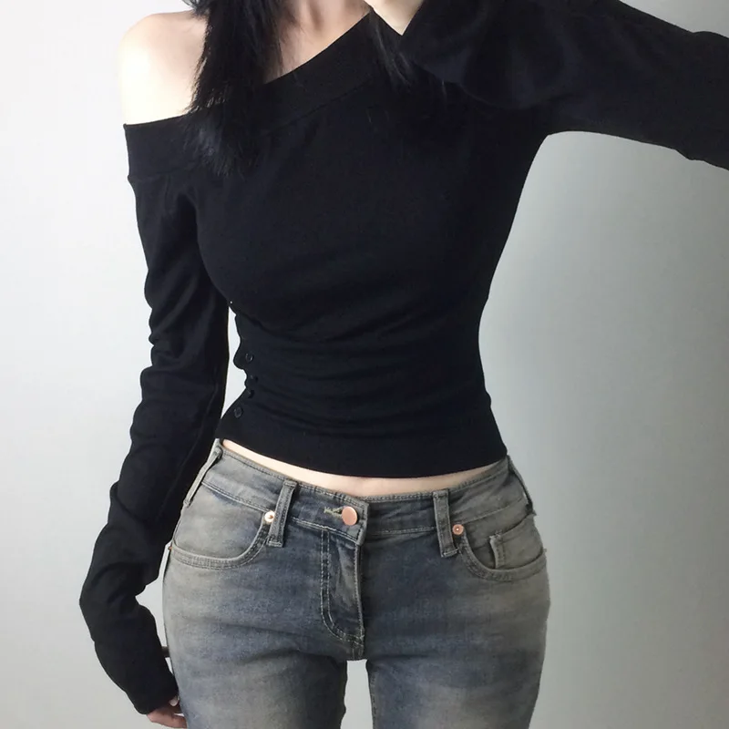 Y2K Vintage Pleated Button T-S - Vintage Women Fashion recension och pris