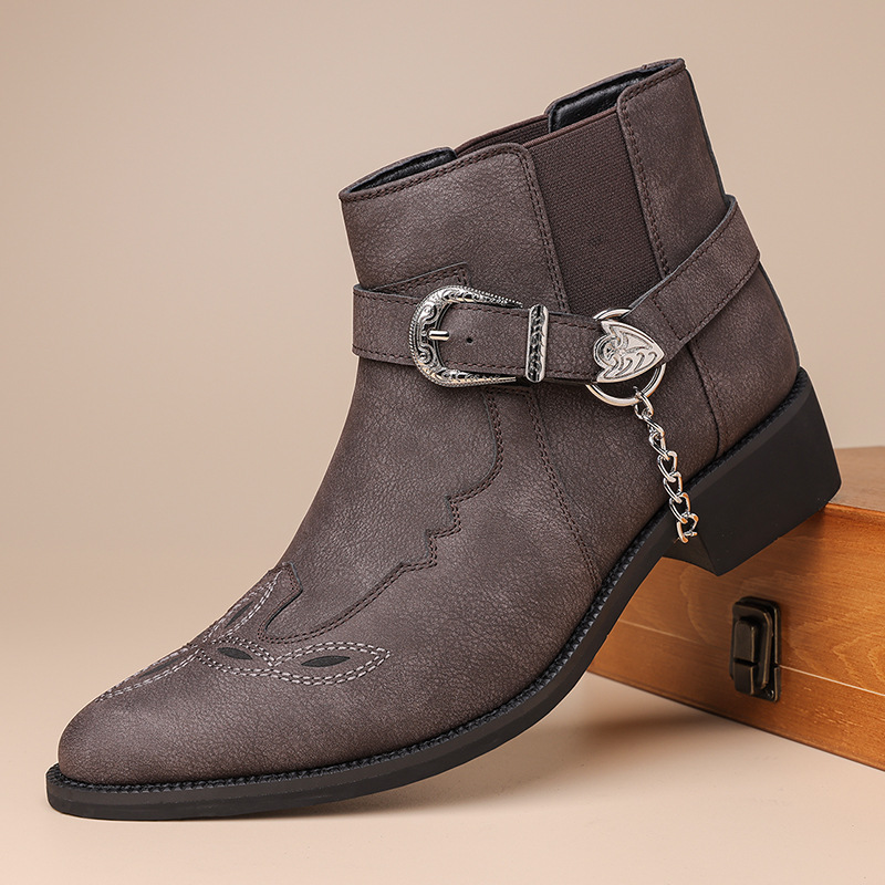 Fashion New Brand Retro Men's  - Vintage Fashion Boots recension och pris