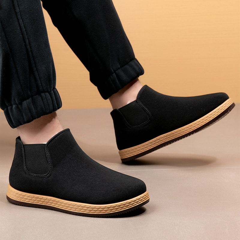 Men's Cotton Shoes Men's Winte - Vintage Fashion Boots recension och pris