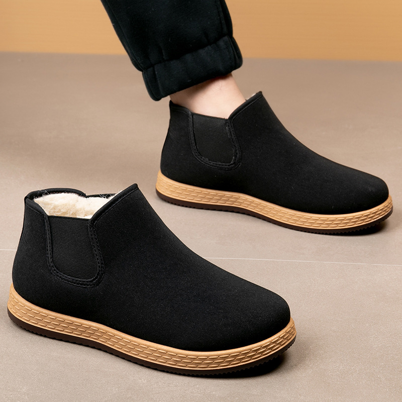 Men's Cotton Shoes Men's Winte - Vintage Fashion Boots recension och pris