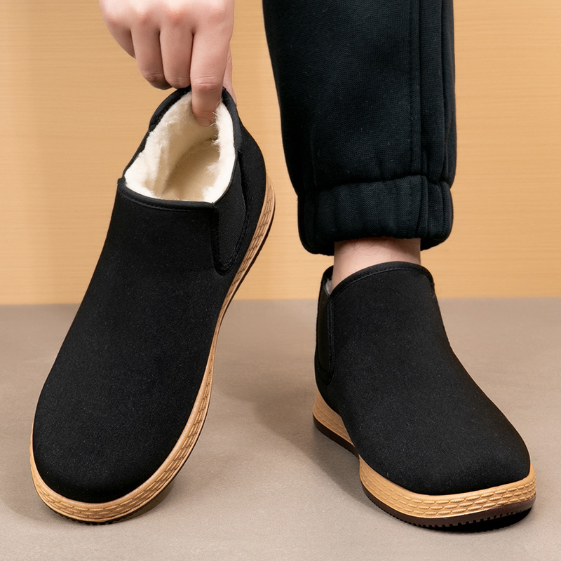 Men's Cotton Shoes Men's Winte - Vintage Fashion Boots recension och pris