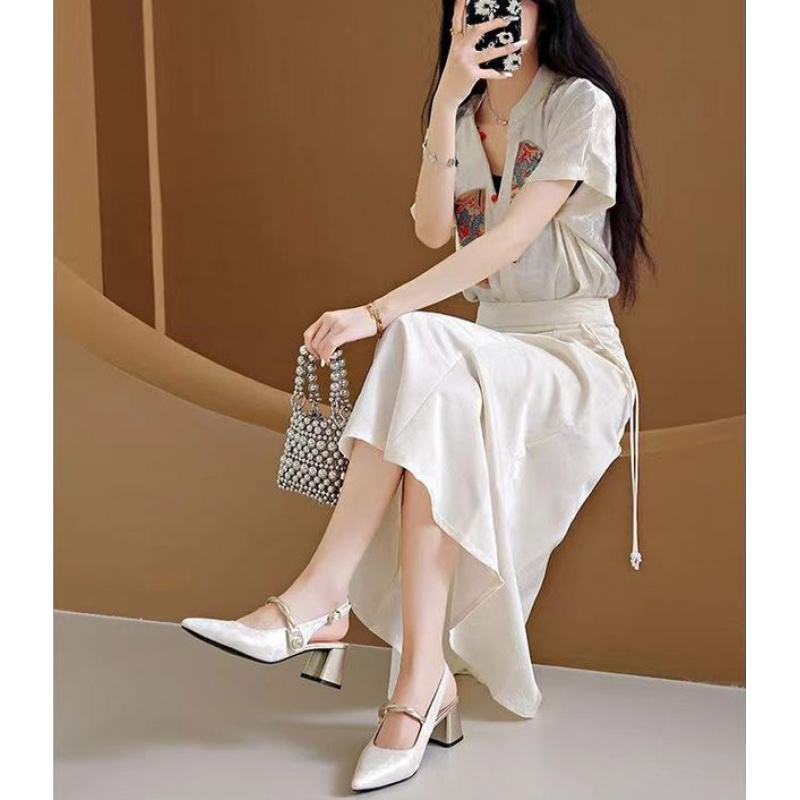 2026 Elegant Women Pointed Toe - Vintage Fashion Prints recension och pris