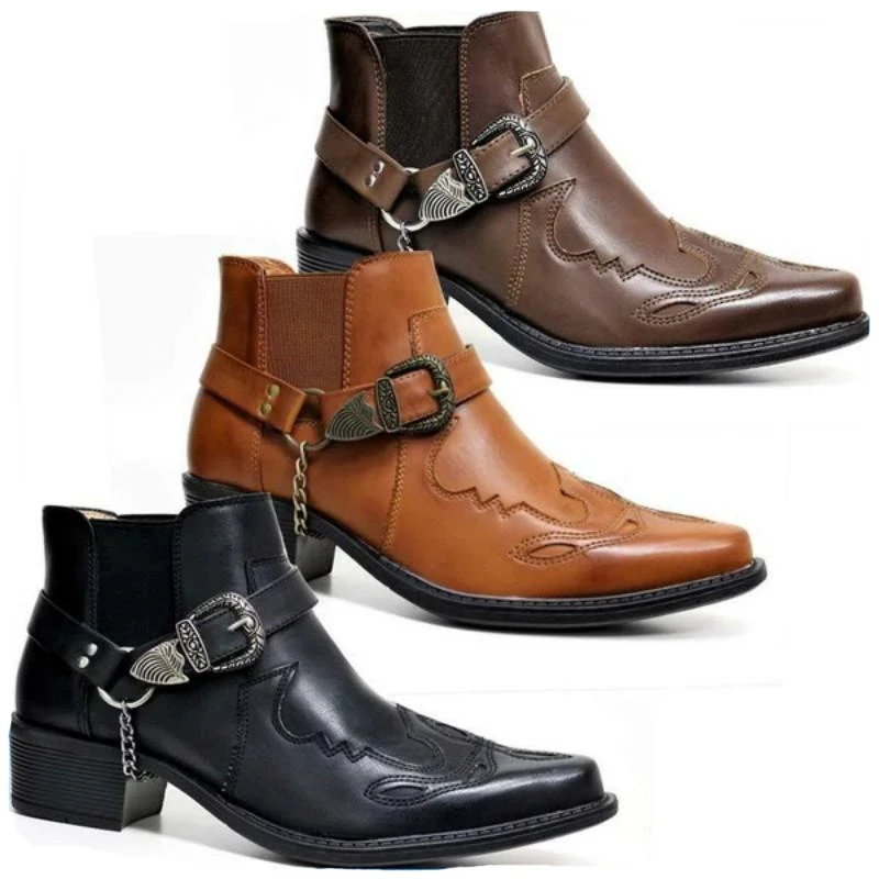 Fashion 2026 Men's Vintage Cow - Vintage Fashion Boots recension och pris