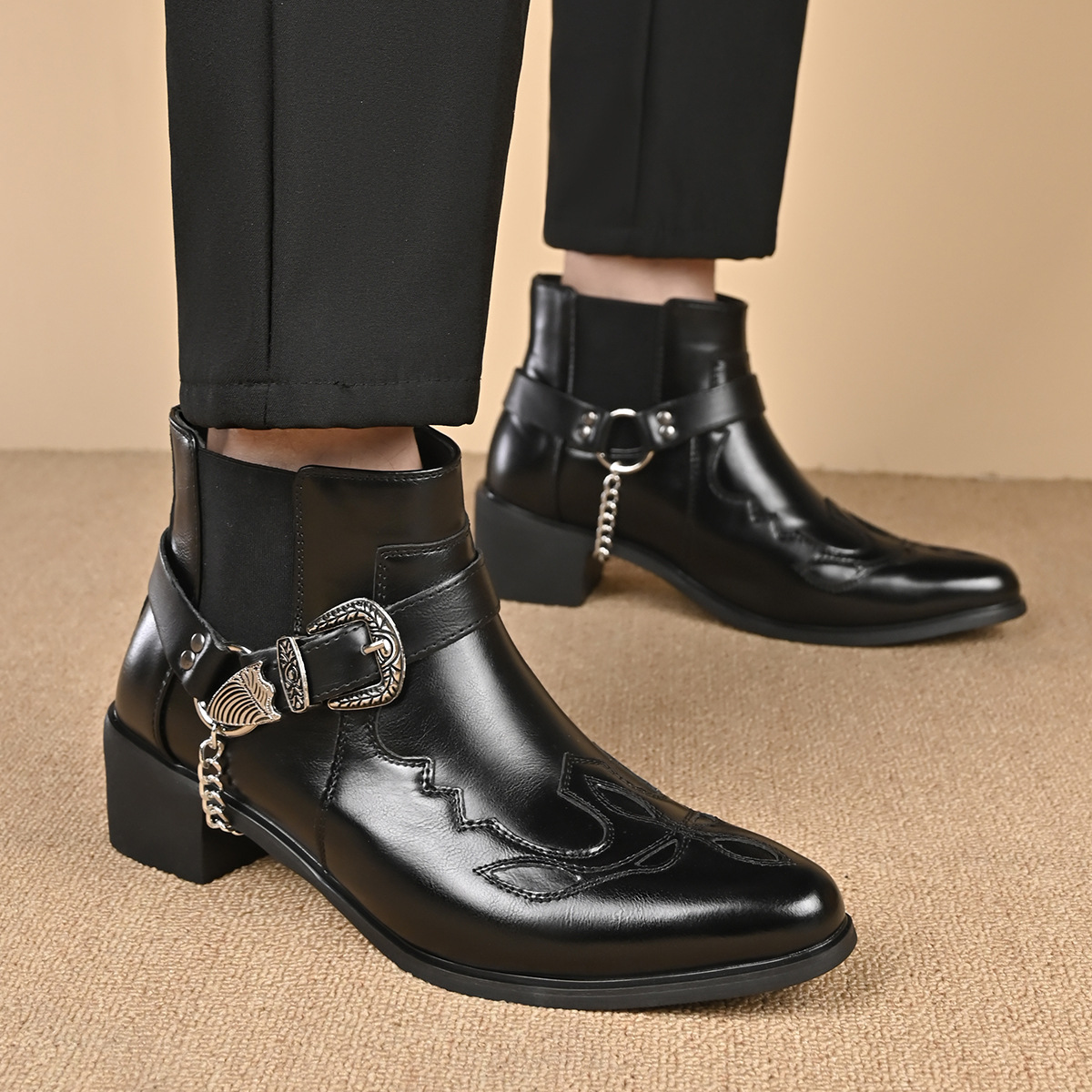 Fashion 2026 Men's Vintage Cow - Vintage Fashion Boots recension och pris
