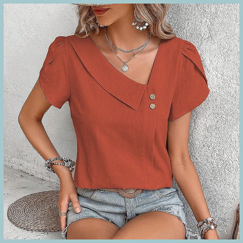2024 Summer Vintage Solid Colo - Vintage Women Fashion recension och pris