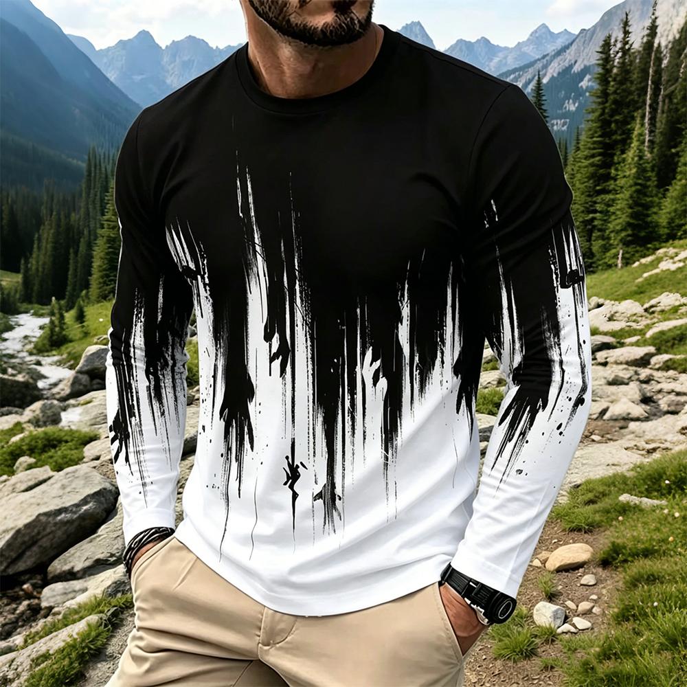 Men's Gradient Ink Splash Long - Vintage Fashion Prints recension och pris