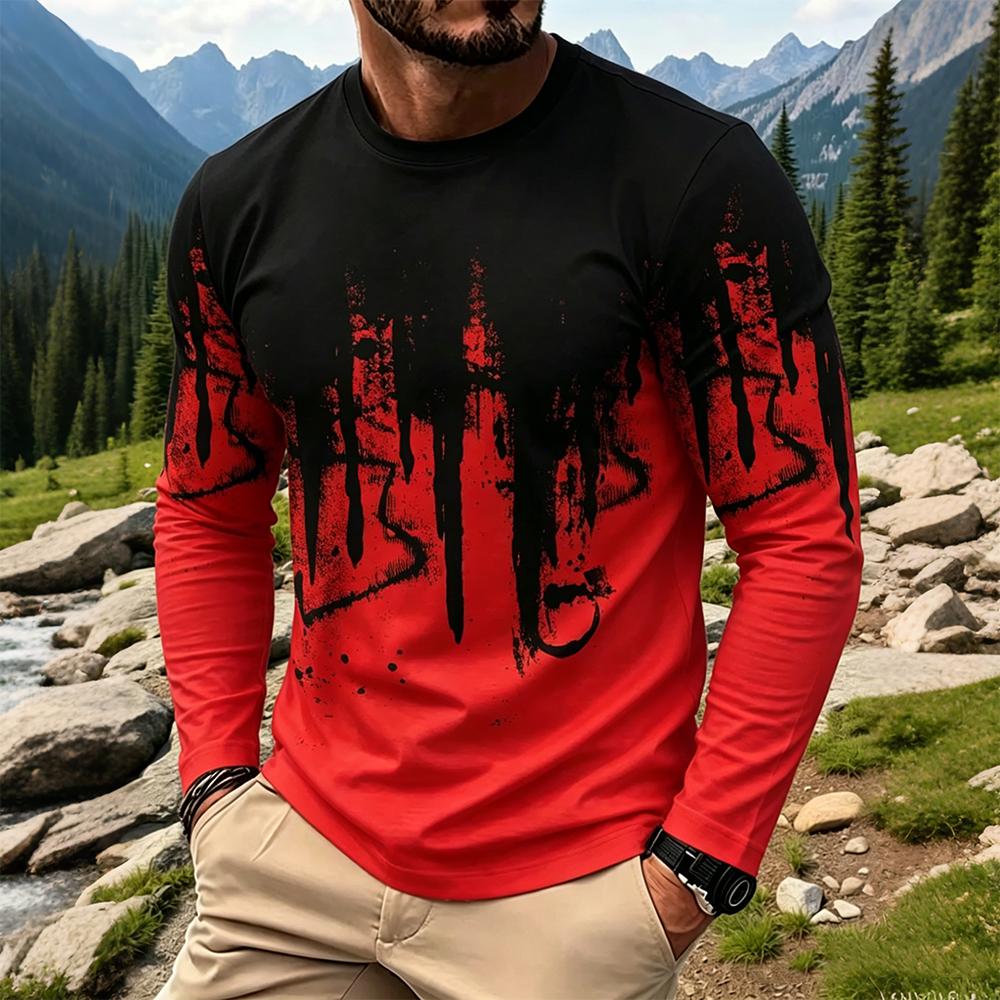 Men's Gradient Ink Splash Long - Vintage Fashion Prints recension och pris